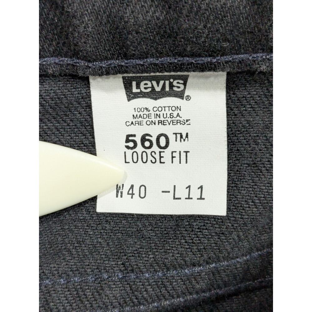 NWT Vintage NOS Levis 560 Jean Shorts Mens 40x11 Jorts Loose Fit Made In USA 96 - Picture 10 of 13
